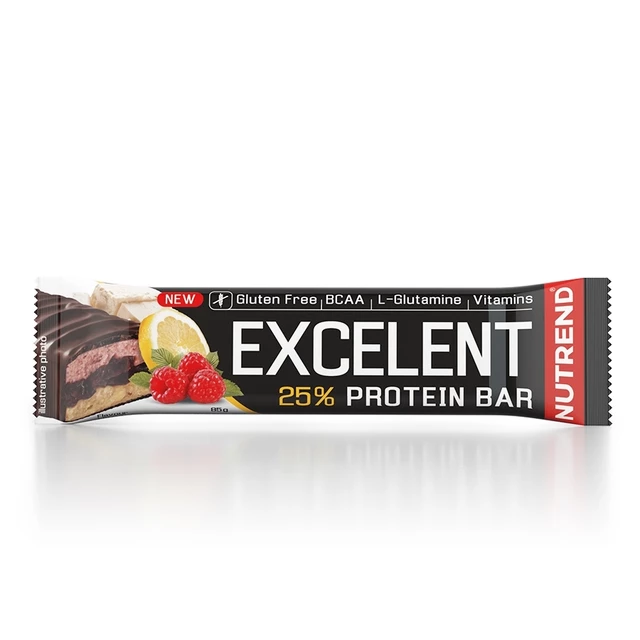 Proteinová tyčinka Nutrend Excelent Bar Double, 85 g - čokoláda+nugát s brusinkami