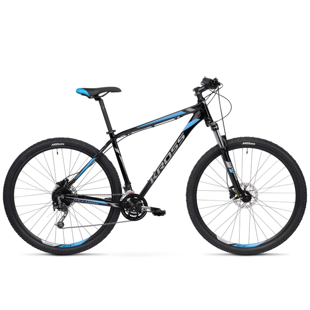Horský bicykel Kross Hexagon 7.0 27,5" - model 2020 - S (17'') - čierna/grafitová/modrá