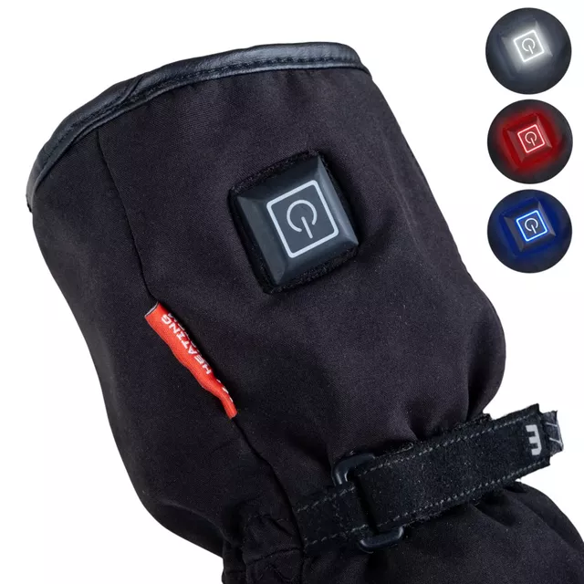 Vyhřívané rukavice W-TEC HEATflip 2v1 2x2000 mAh - černá