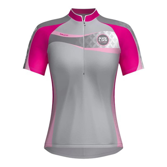 Women's cycling dress KELLYS Faith - short sleeve - Pink - Pink
