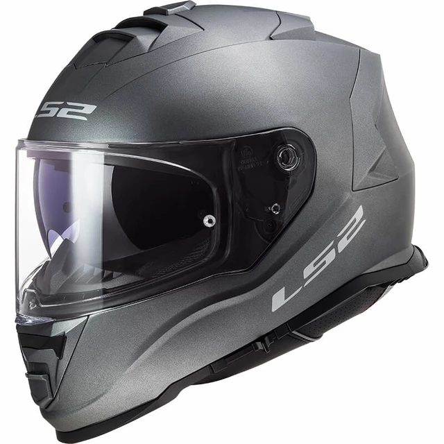 Motorradhelm LS2 FF800 Storm Solid - Matt Schwarz - Matt Titanium