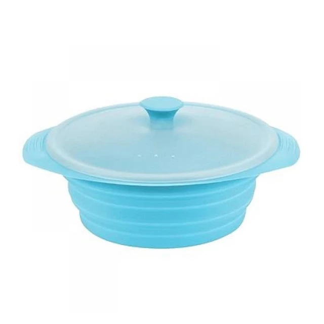 Folding Bowl FERRINO Contenitore Pieghvole - Green - Blue