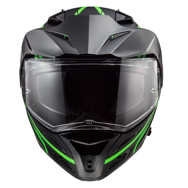 Flip-Up Motorcycle Helmet LS2 FF324 Metro EVO Firefly Glow GR