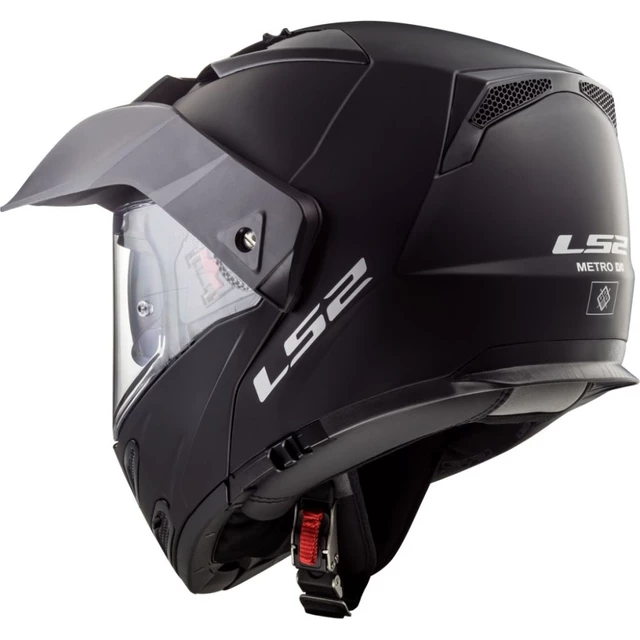 Flip-Up Motorcycle Helmet LS2 FF324 Metro EVO Solid P/J - Matte Black