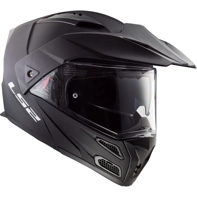 Flip-Up Motorcycle Helmet LS2 FF324 Metro EVO Solid P/J - Matte Black