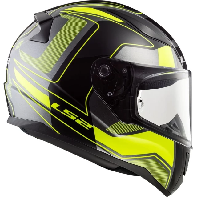 Moto přilba LS2 FF353 Rapid Carrera Black H-V Yellow - XL (61-62)