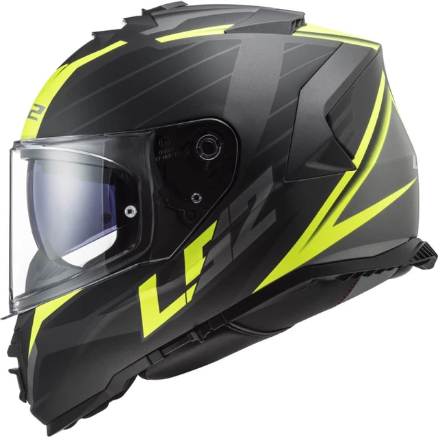 Moto helma LS2 FF800 Storm II Nerve Matt H-V Yellow