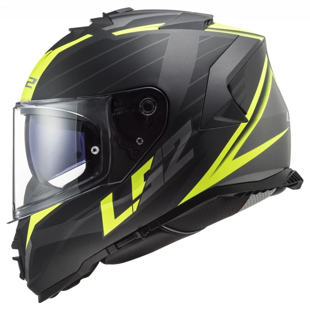 Bukósisak LS2 FF800 Storm Nerve  MATT BLACK H-V YELLOW