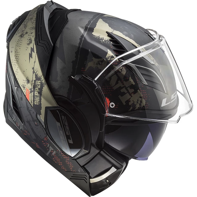 Flip-Up Motorcycle Helmet LS2 FF900 Valiant II Gripper P/J