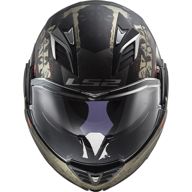 Flip-Up Motorcycle Helmet LS2 FF900 Valiant II Gripper P/J