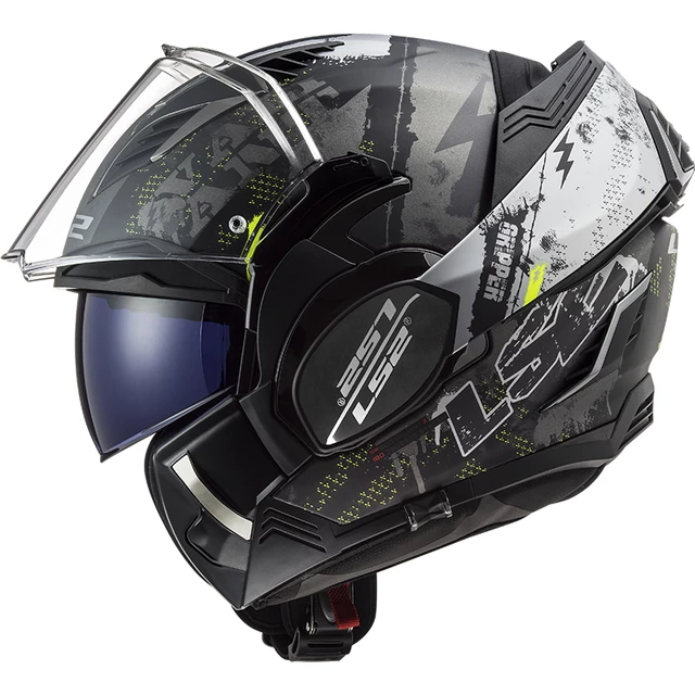 Flip-Up Motorcycle Helmet LS2 FF900 Valiant II Gripper P/J