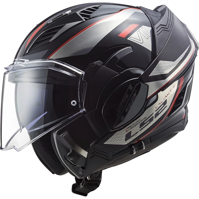 Klappbarer Motorradhelm LS2 FF900 Valiant II Hub Chrome P/J