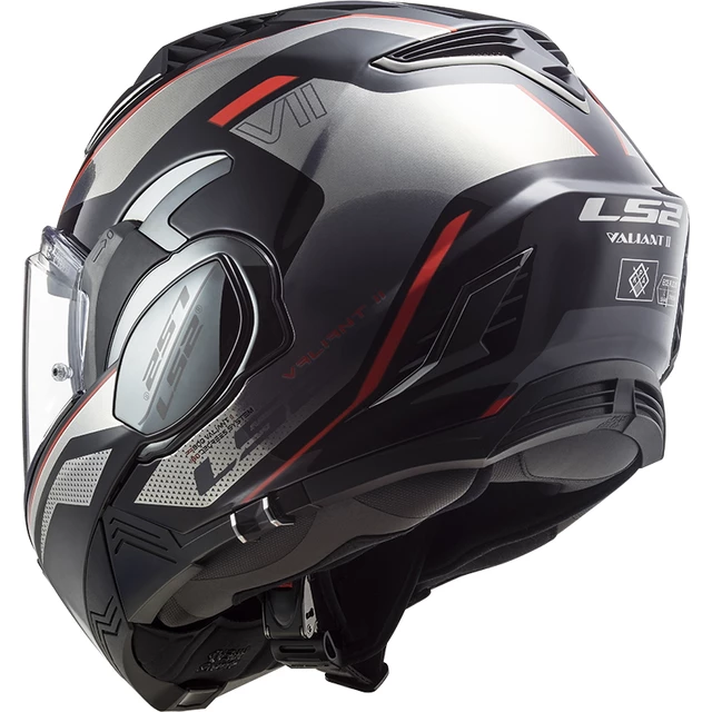 Klappbarer Motorradhelm LS2 FF900 Valiant II Hub Chrome P/J