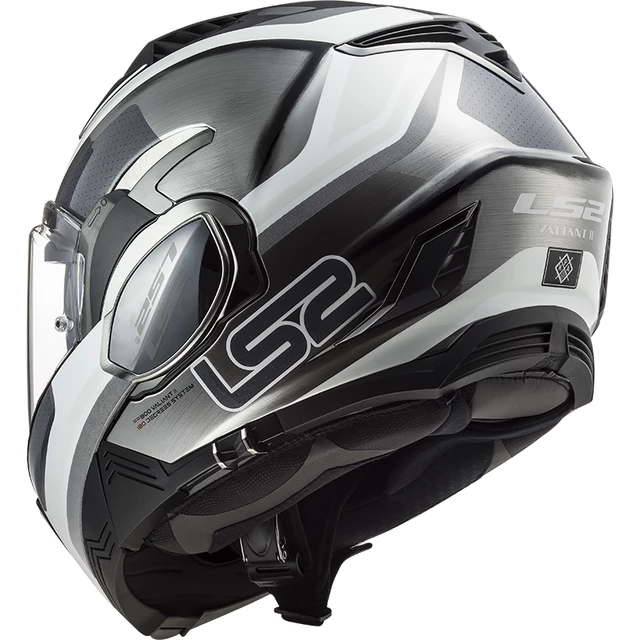 Flip-Up Motorcycle Helmet LS2 FF900 Valiant II Orbit P/J - Matt Blue