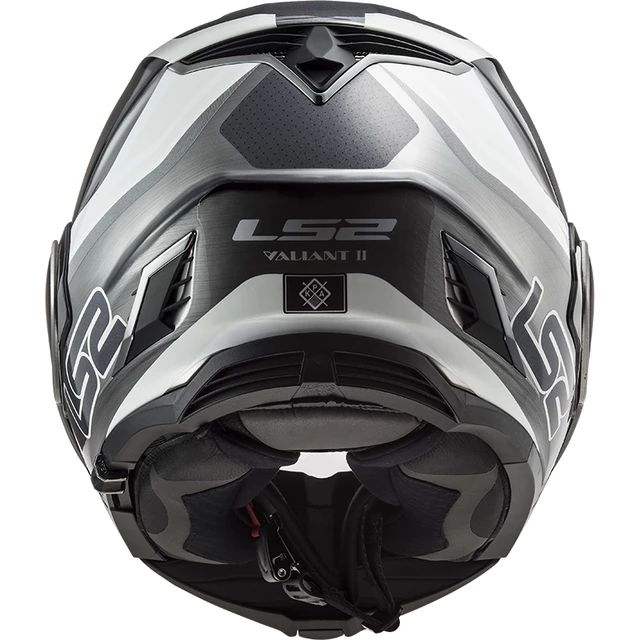 Flip-Up Motorcycle Helmet LS2 FF900 Valiant II Orbit P/J - Matt Blue