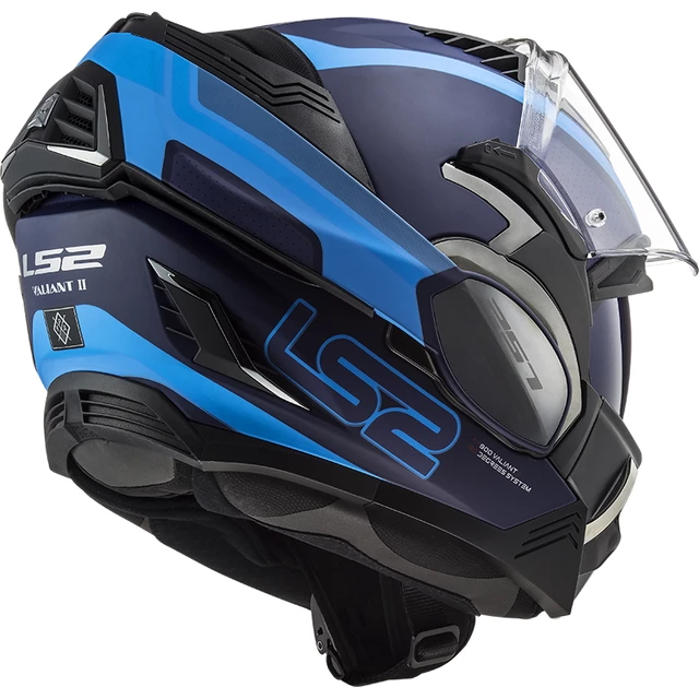 Flip-Up Motorcycle Helmet LS2 FF900 Valiant II Orbit P/J