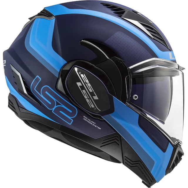 Flip-Up Motorcycle Helmet LS2 FF900 Valiant II Orbit P/J