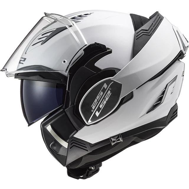 LS2 FF900 Valiant II Solid P/J Klappbares Motorradhelm - Weiss