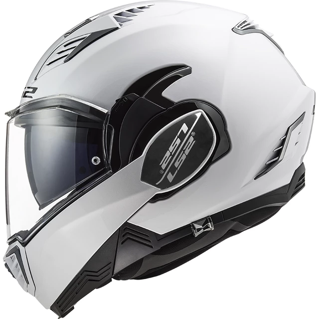 LS2 FF900 Valiant II Solid P/J Klappbares Motorradhelm - Weiss