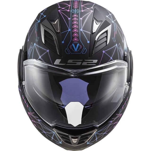 Flip-Up Motorcycle Helmet LS2 FF900 Valiant II Stellar P/J