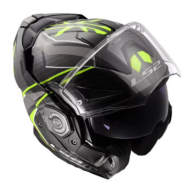 Překlopná moto přilba LS2 FF901 Advant X C Future II H-V Yellow P/J