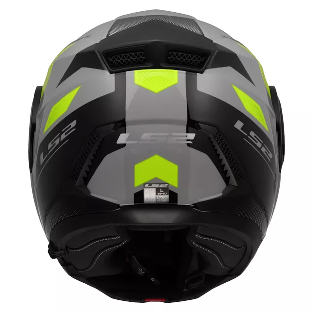 Výklopná moto přilba LS2 FF902 Scope II Duria Grey H-V Yellow