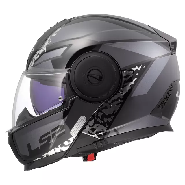 Výklopná moto přilba LS2 FF902 Scope II Oxyd Black Titanium