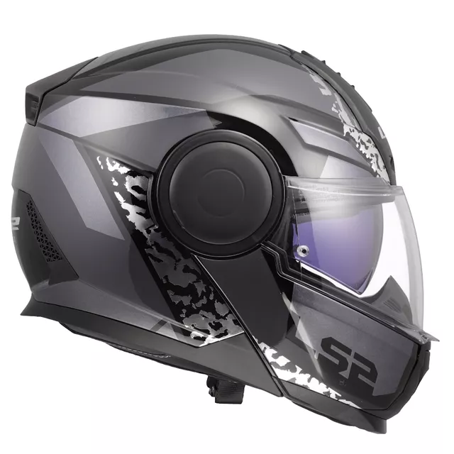 Výklopná moto přilba LS2 FF902 Scope II Oxyd Black Titanium