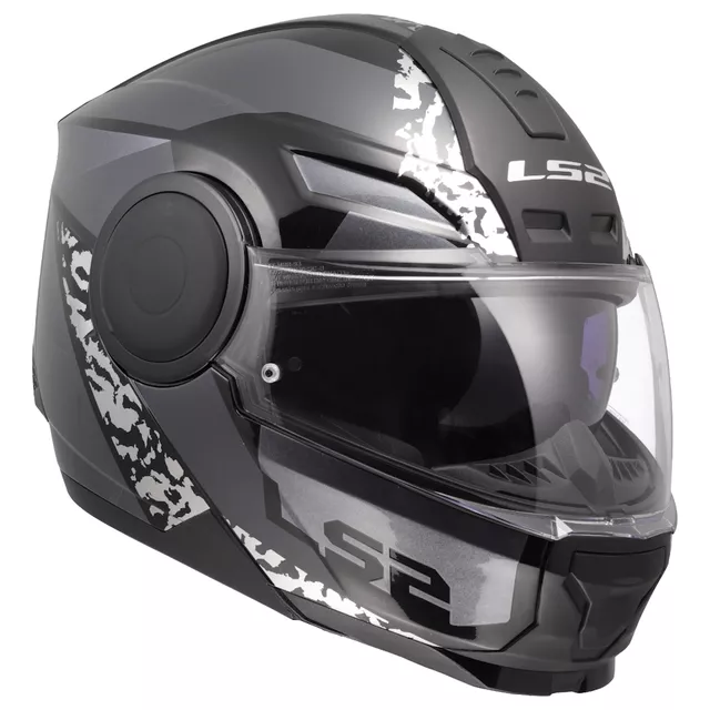 Výklopná moto přilba LS2 FF902 Scope II Oxyd Black Titanium