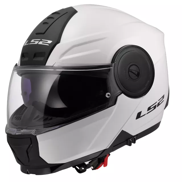 Výklopná moto přilba LS2 FF902 Scope II Solid Gloss White
