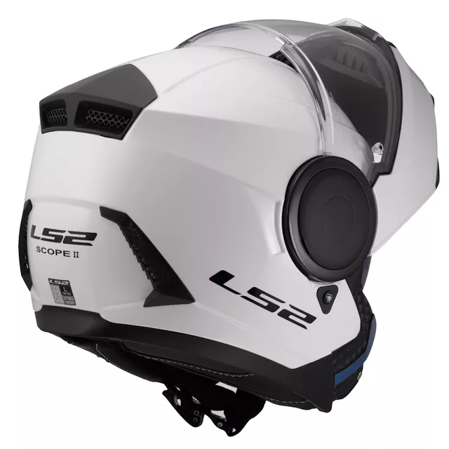 Výklopná moto přilba LS2 FF902 Scope II Solid Gloss White