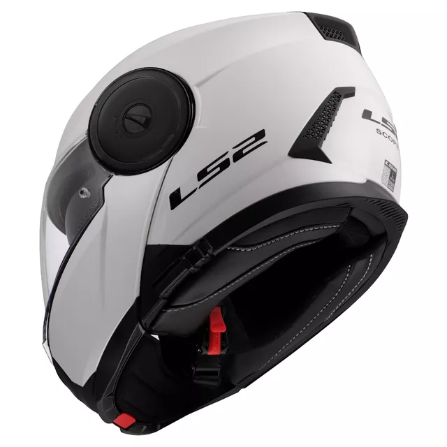 Výklopná moto přilba LS2 FF902 Scope II Solid Gloss White