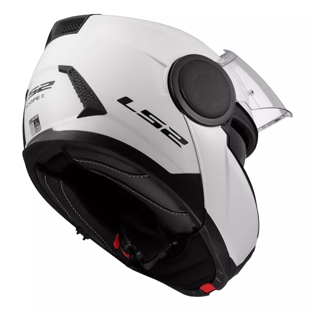 Výklopná moto přilba LS2 FF902 Scope II Solid Gloss White