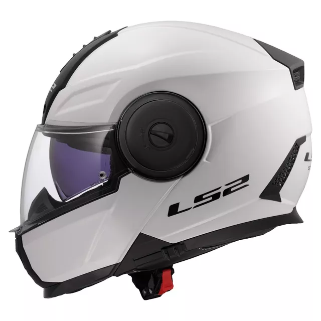 Výklopná moto přilba LS2 FF902 Scope II Solid Gloss White