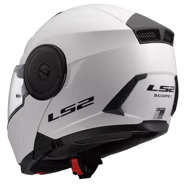 Výklopná moto přilba LS2 FF902 Scope II Solid Gloss White