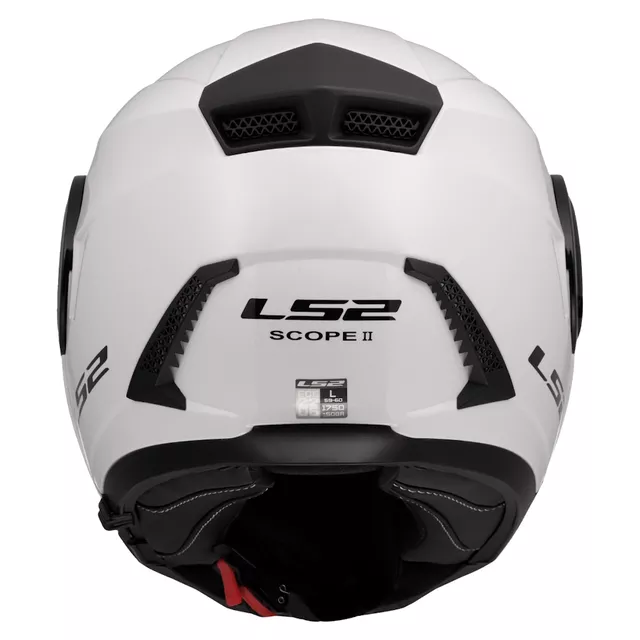 Výklopná moto přilba LS2 FF902 Scope II Solid Gloss White