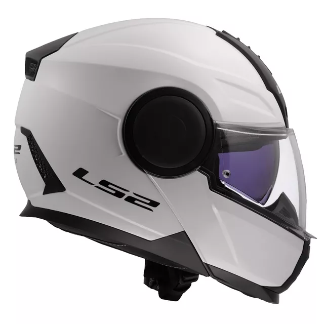 Výklopná moto přilba LS2 FF902 Scope II Solid Gloss White