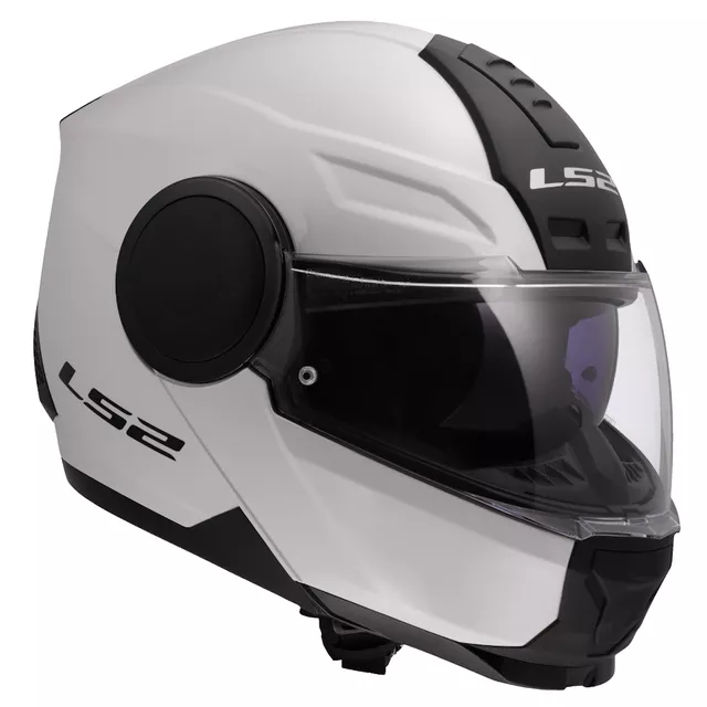 Výklopná moto přilba LS2 FF902 Scope II Solid Gloss White