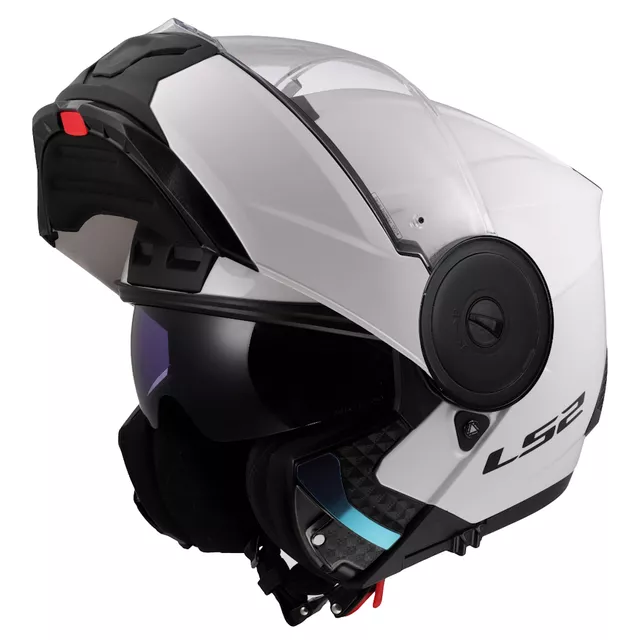 Výklopná moto přilba LS2 FF902 Scope II Solid Gloss White