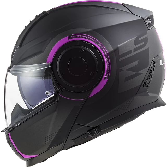 Klappbarer Motorradhelm LS2 FF902 Scope Arch - Matt Titanium Pink