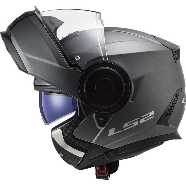 Výklopná moto přilba LS2 FF902 Scope Solid Matt Titanium - Matt Titanium, XS (53-54)