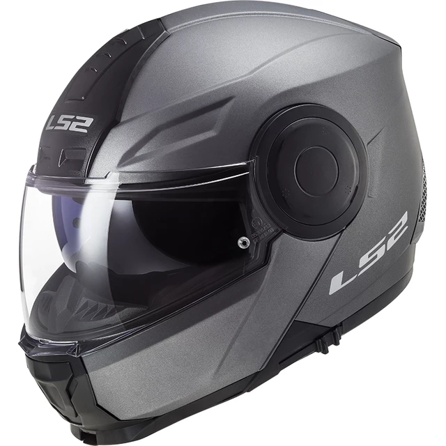 Výklopná moto přilba LS2 FF902 Scope Solid Matt Titanium - Matt Titanium, XS (53-54) - Matt Titanium