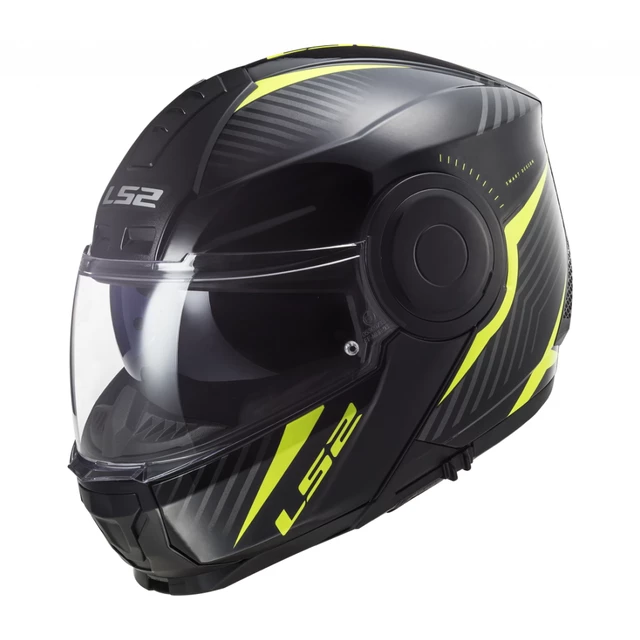 Výklopná moto prilba LS2 FF902 Scope Skid - M (57-58) - Black H-V Yellow