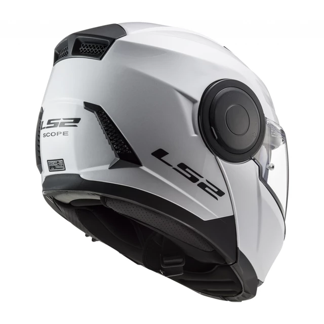 Flip-Up Motorcycle Helmet LS2 FF902 Scope Solid - Gloss Black