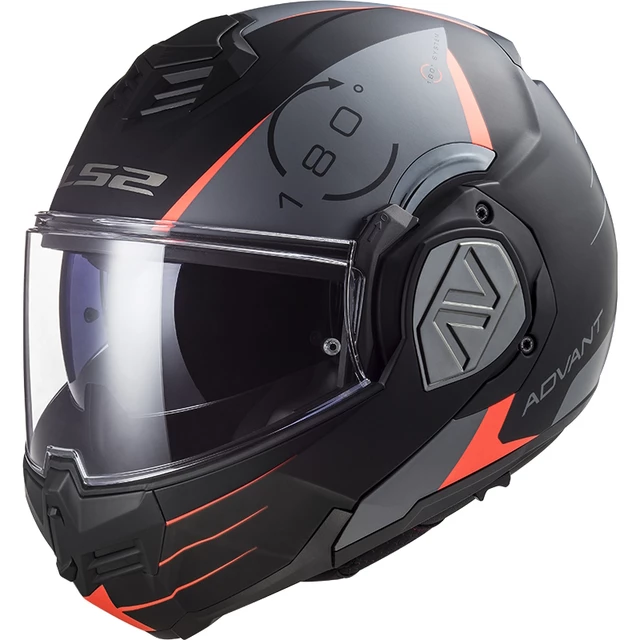 Překlopná moto přilba LS2 FF906 Advant Codex Matt Black Titanium P/J