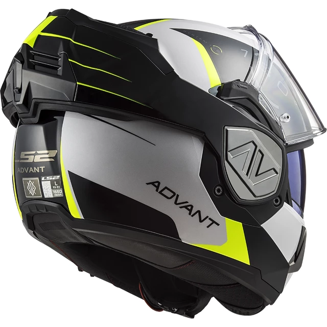 Klappbarer Motorradhelm LS2 FF906 Advant Codex Weiß Schwarz P/J