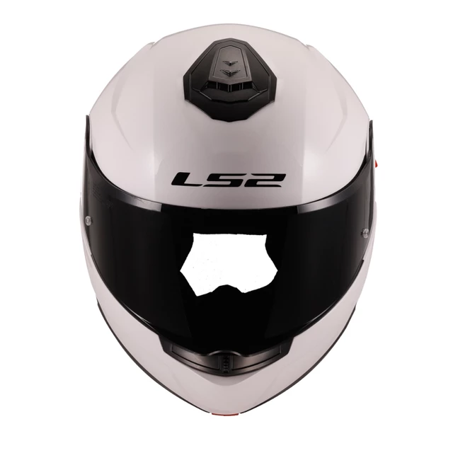 Flip-Up Motorcycle Helmet LS2 FF908 Strobe II Glossy White