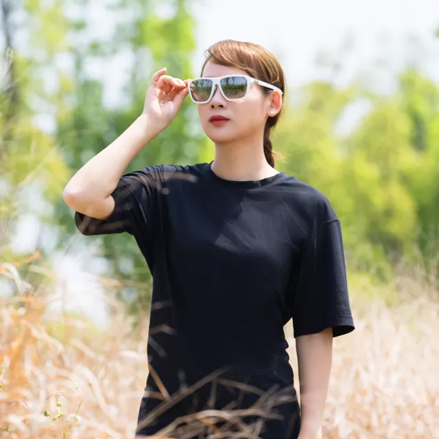 Polarized Sunglasses Altalist Kay L1 - bílá se stříbrnými skly