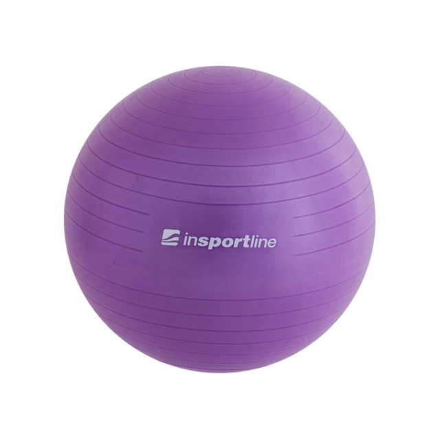 Gymnastic ball inSPORTline Comfort Ball 45 cm - Grey - Purple