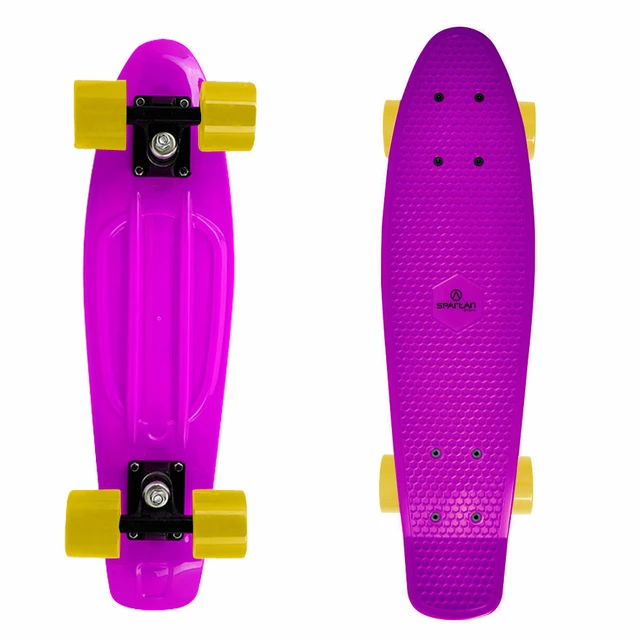 Penny board Spartan Plastic 22,5" - fialová